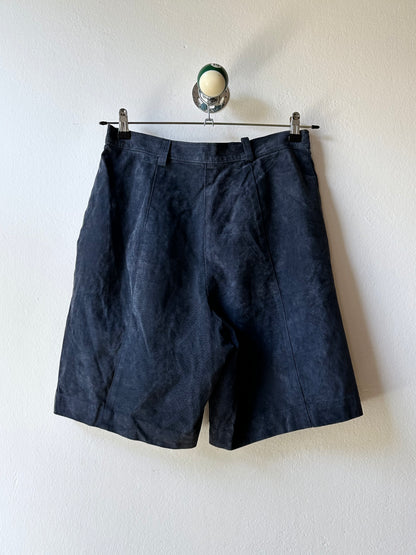 Navy suede shorts W29-30