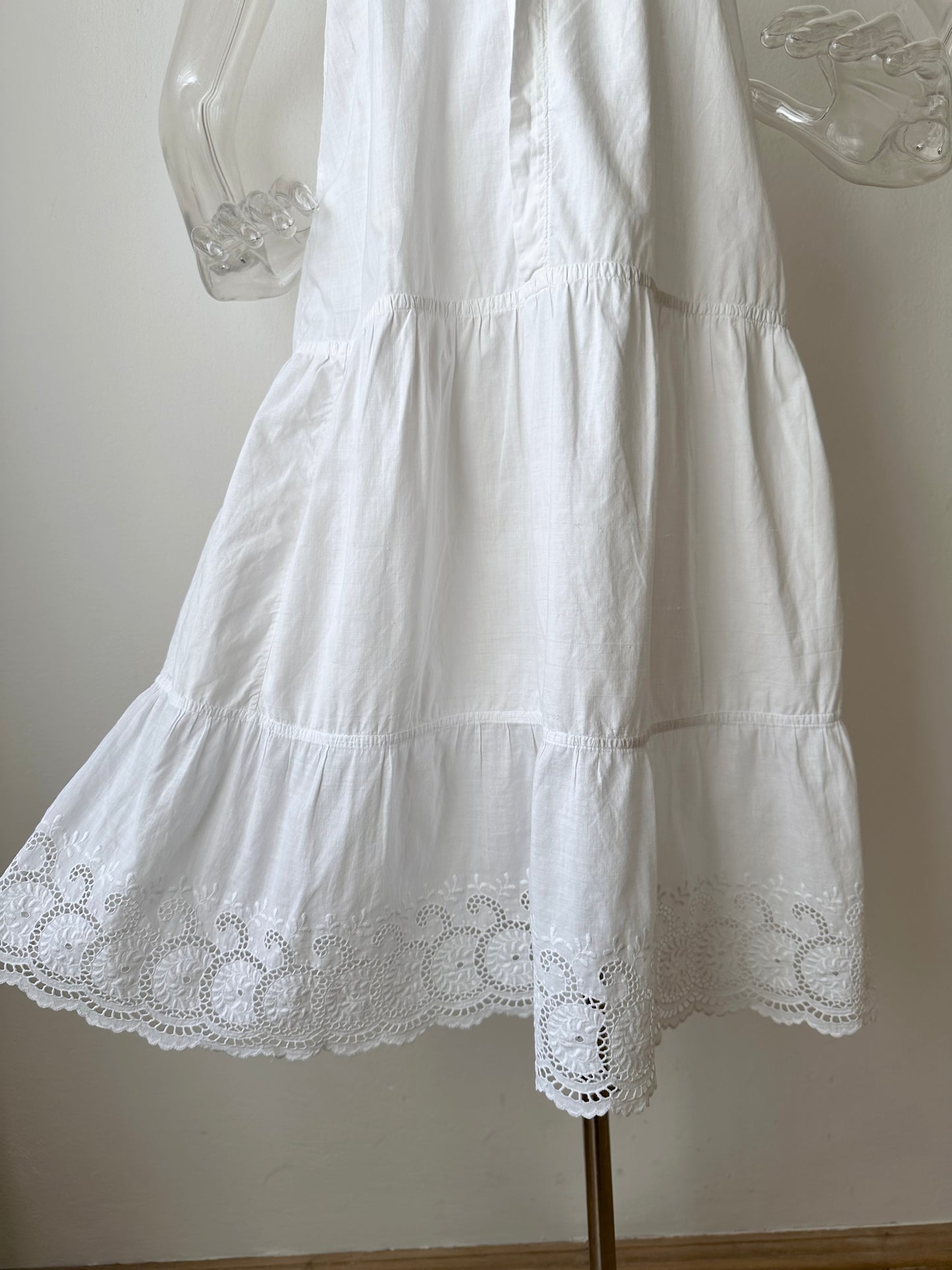Antique cotton lace cami dress