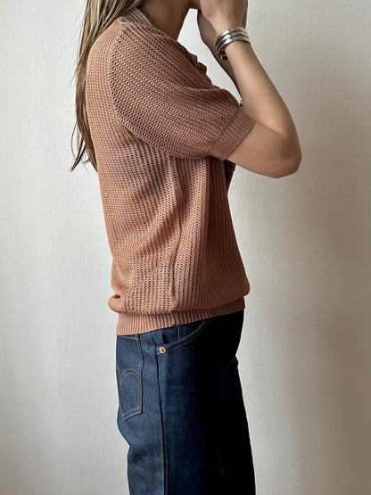 80s France mesh polo