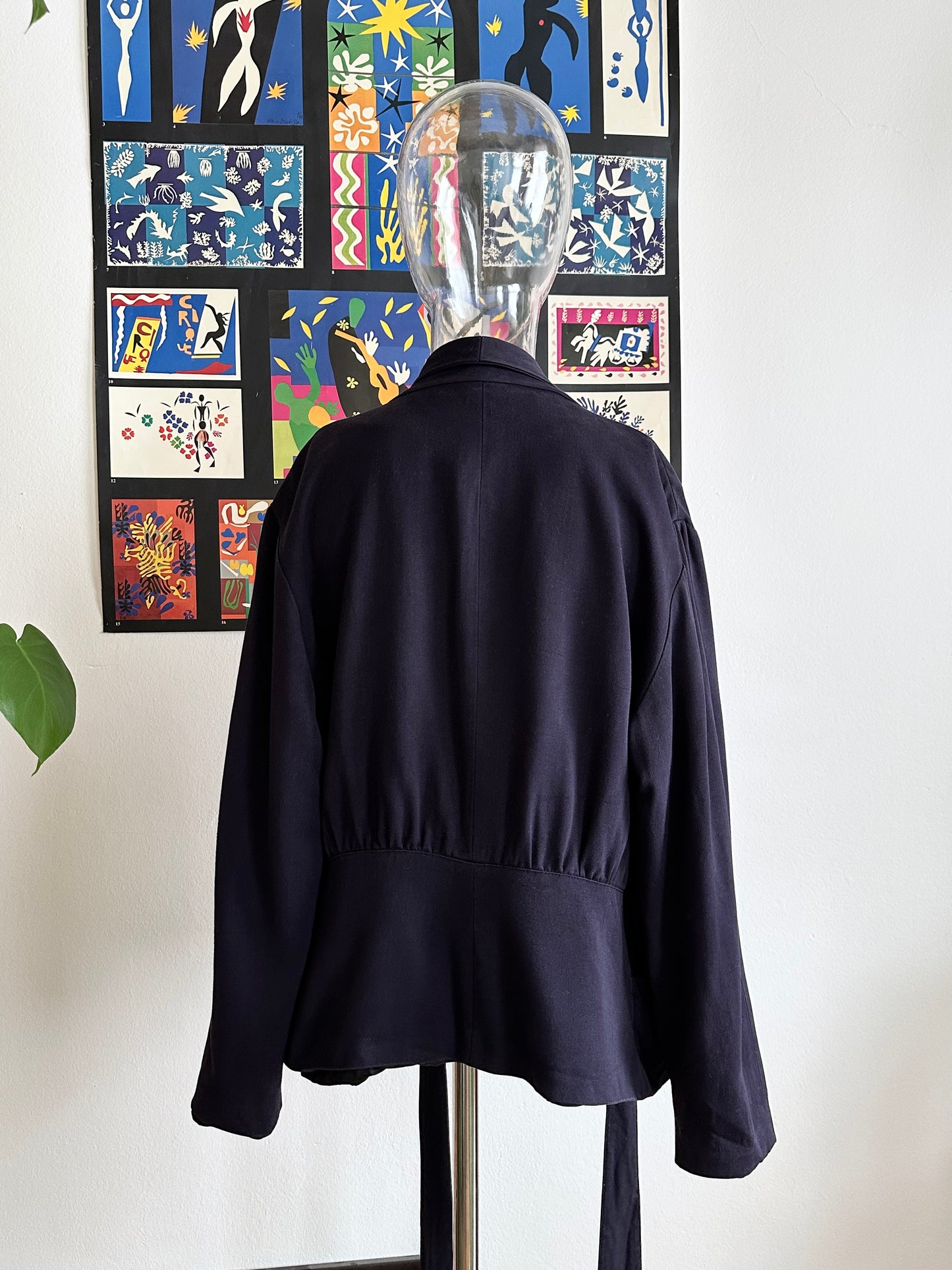 Noelle Roudine Paris cache-coeur navy jacket