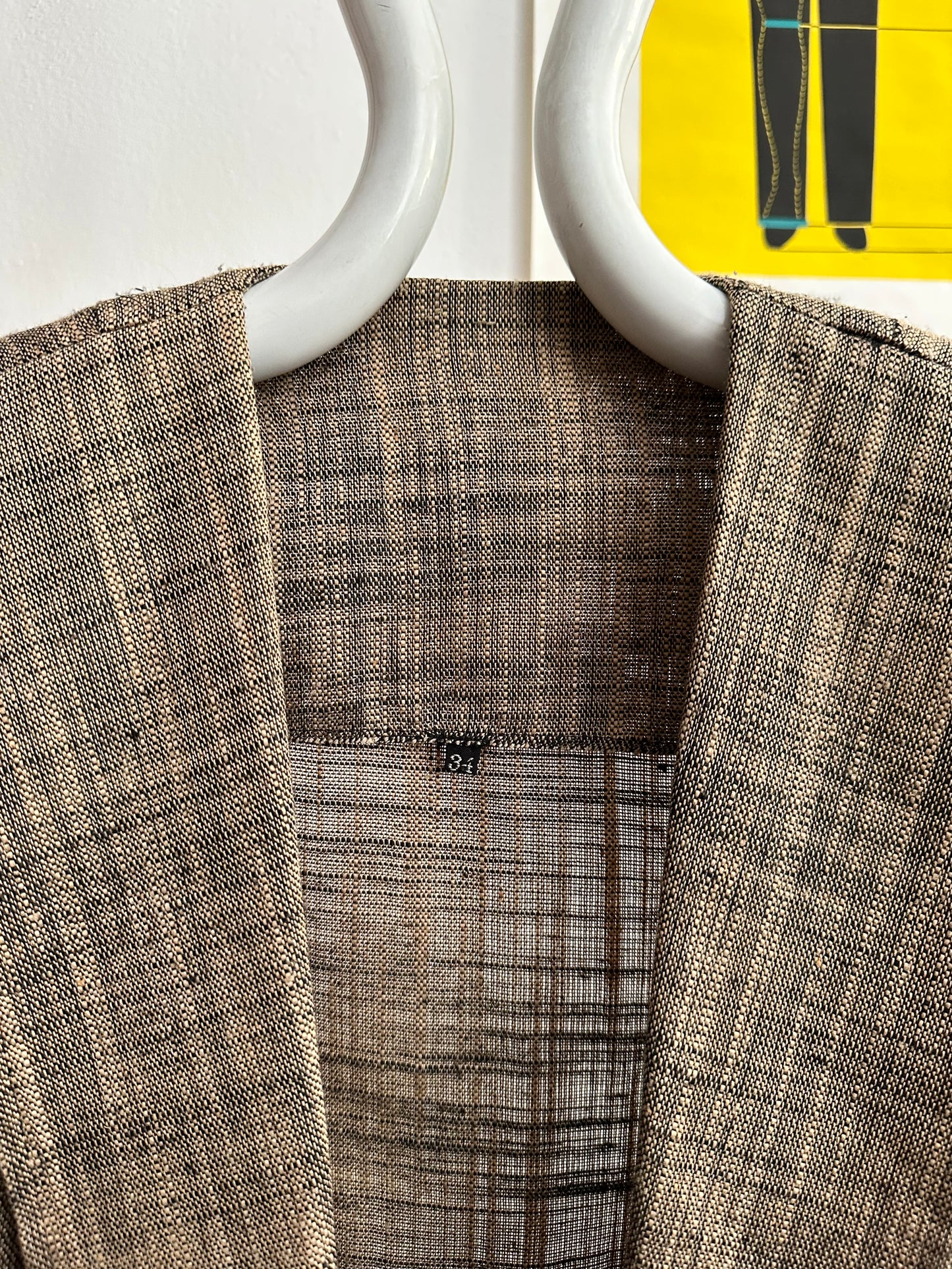 90s linen blend jacket