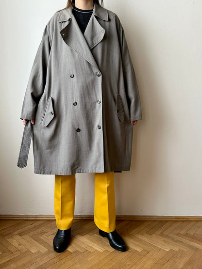 1991' Katharine Hamnett lana rayon trench jacket