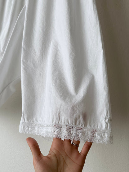 Antique cotton drawers