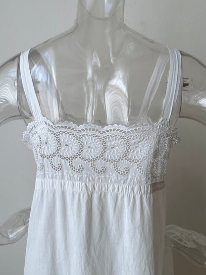 Antique cotton lace cami dress