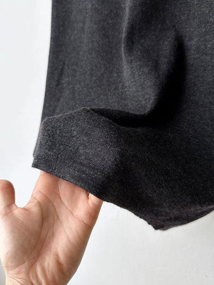 charcoal knit skirt