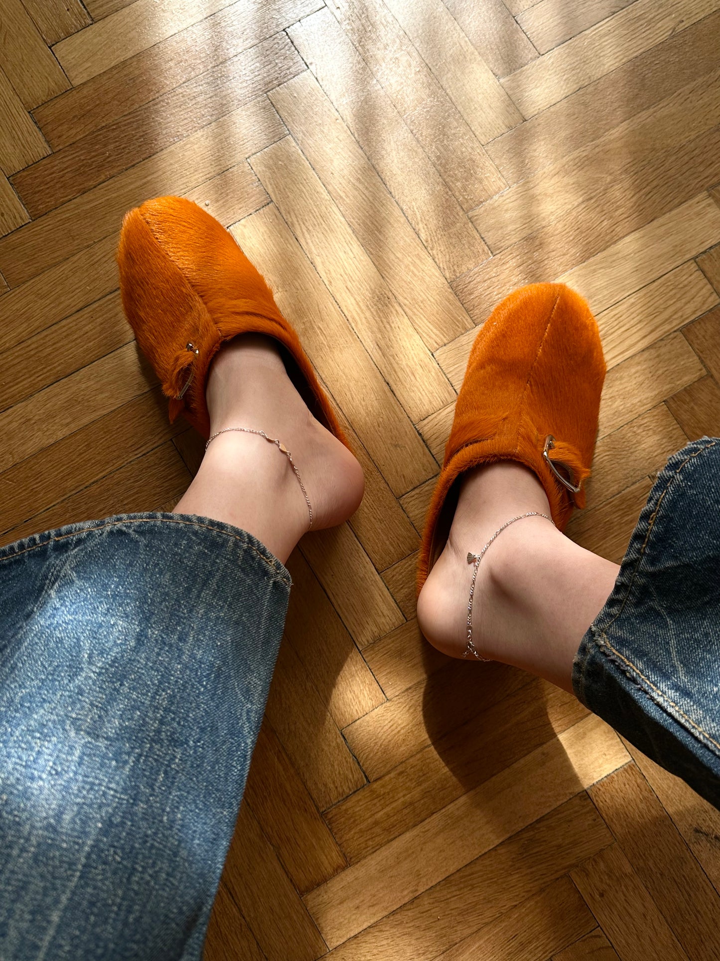 925 silver anklets - heart