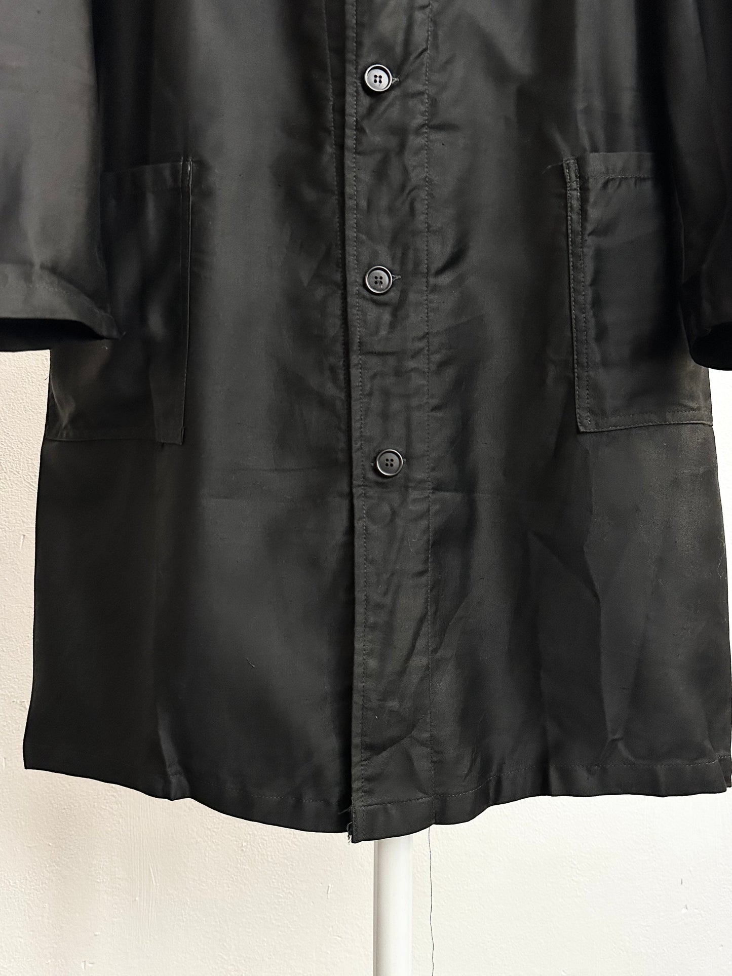 60s deadstock cotton satin work jacket