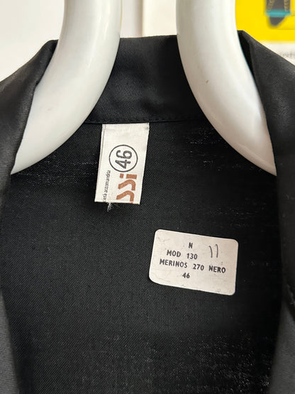 60s deadstock cotton satin work jacket
