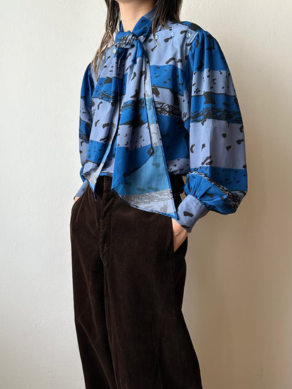 Peterpan tie blouse made in France