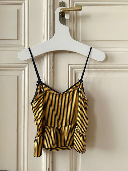 80s silk camisole made in France