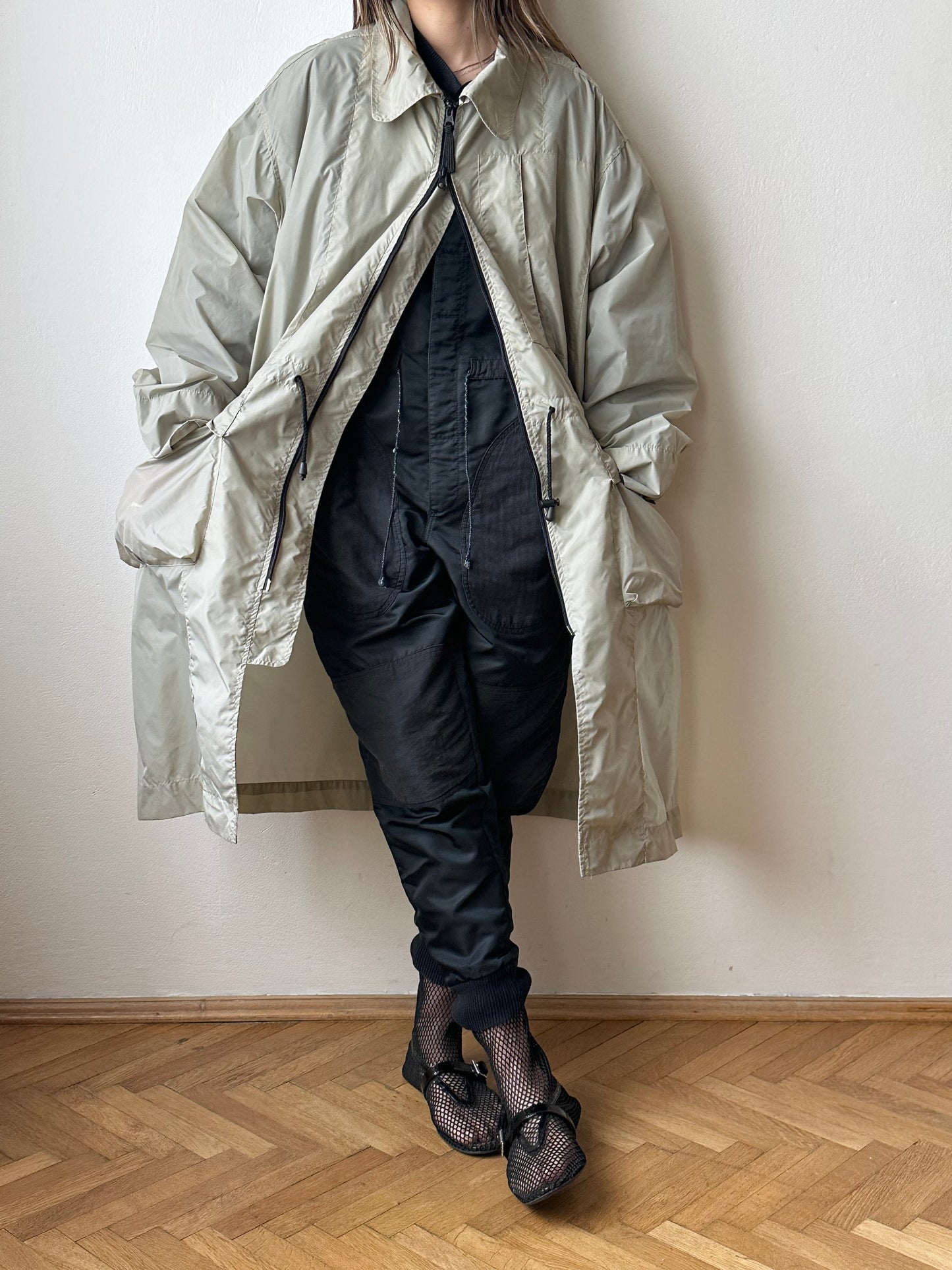 Nylon packable ice gray