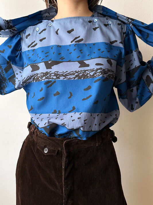 Peterpan tie blouse made in France