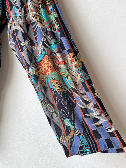 KENZO jungle rayon pants