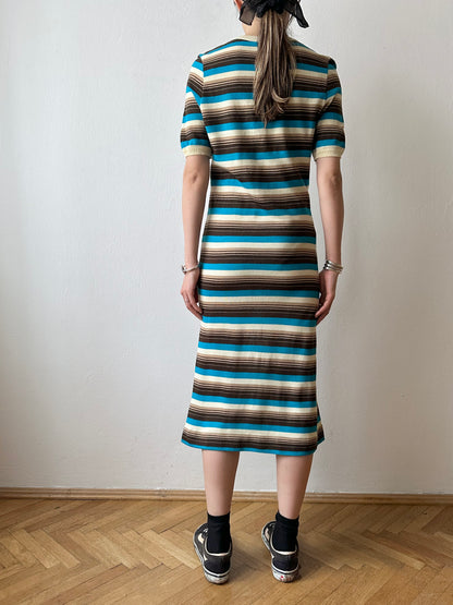 80s acryl knit dress