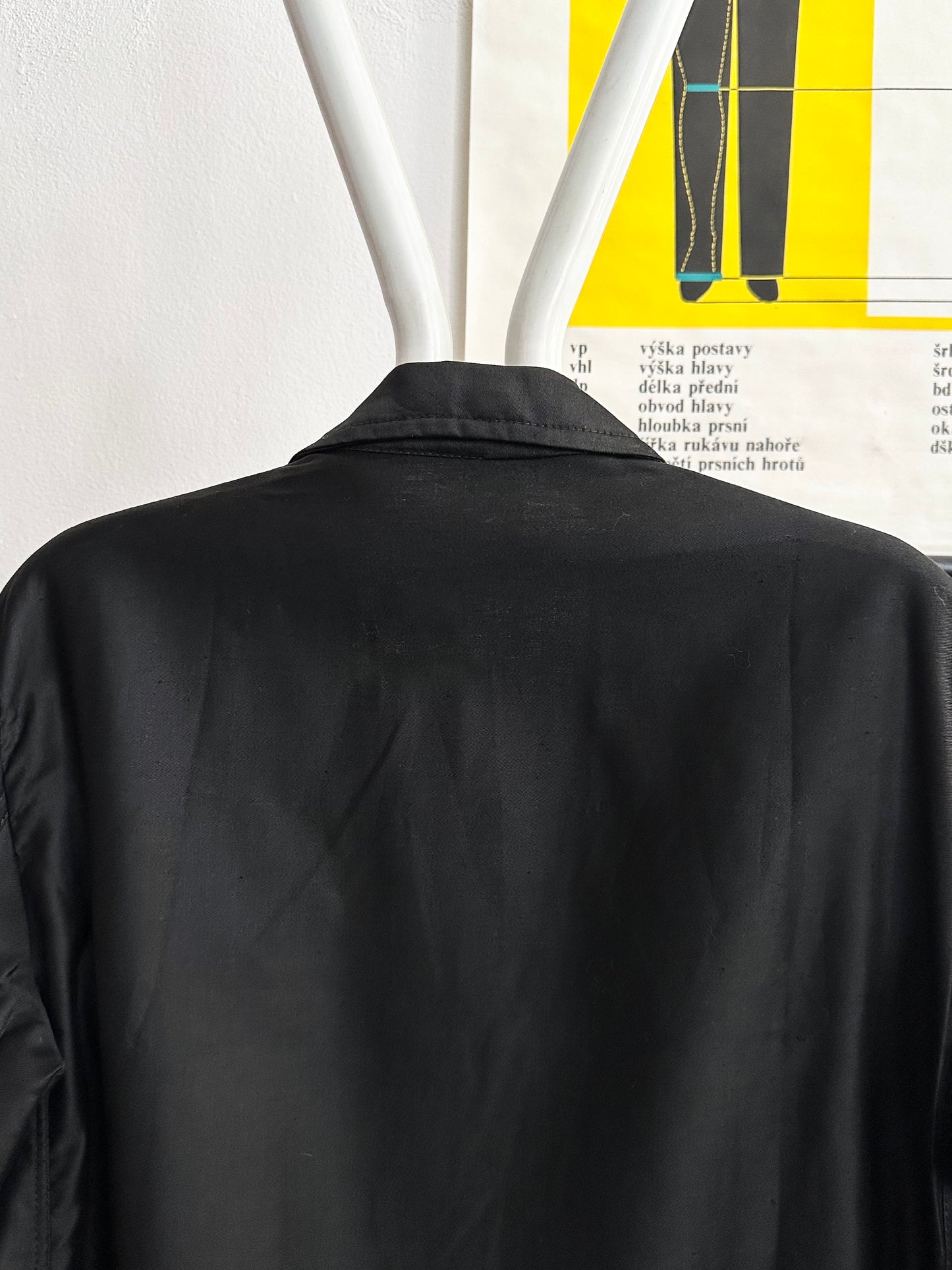 60s deadstock cotton satin work jacket