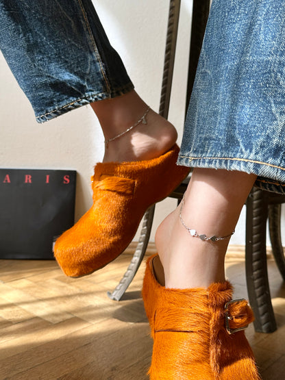 925 silver anklets - heart