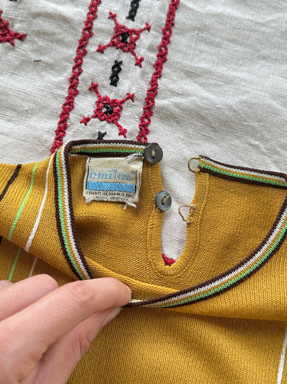 70s Italy golf knit top