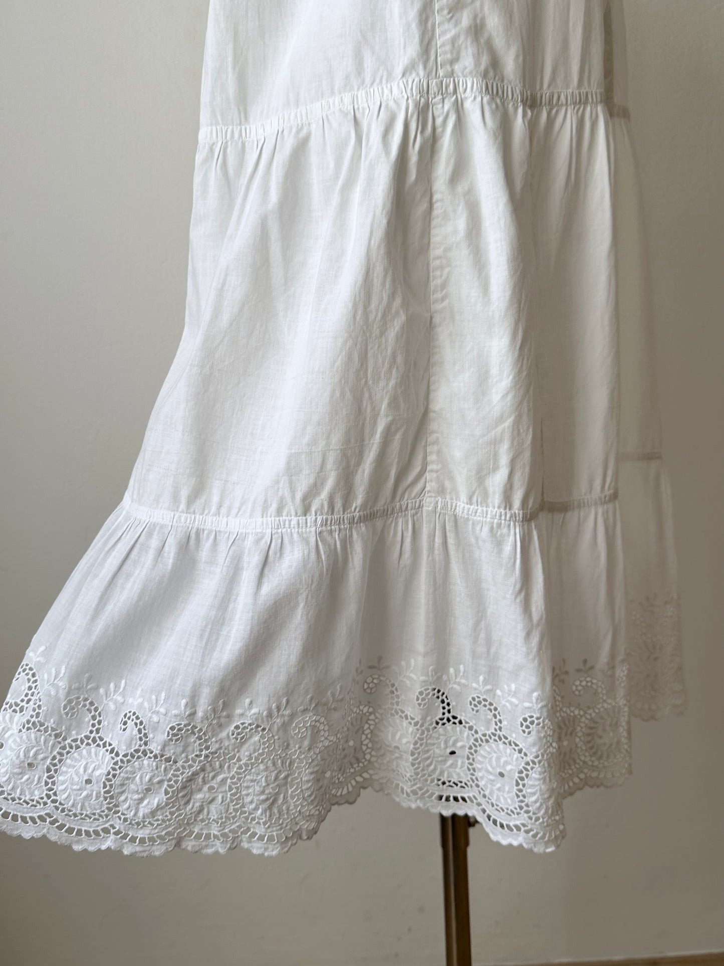Antique cotton lace cami dress