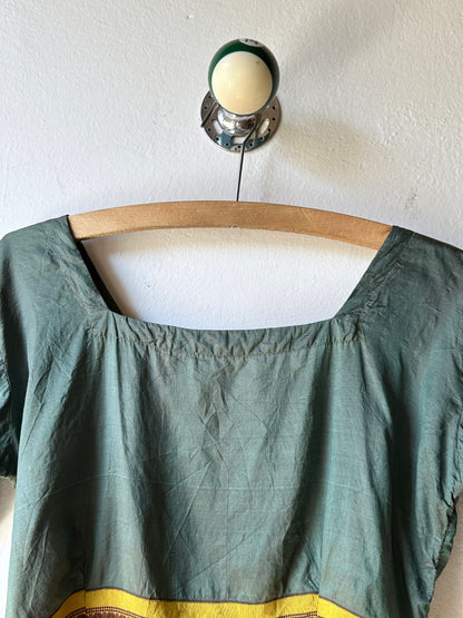 Delicate silk ethnic top