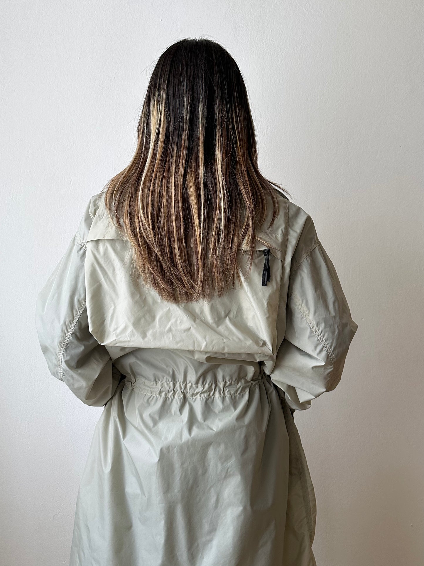 Nylon packable ice gray