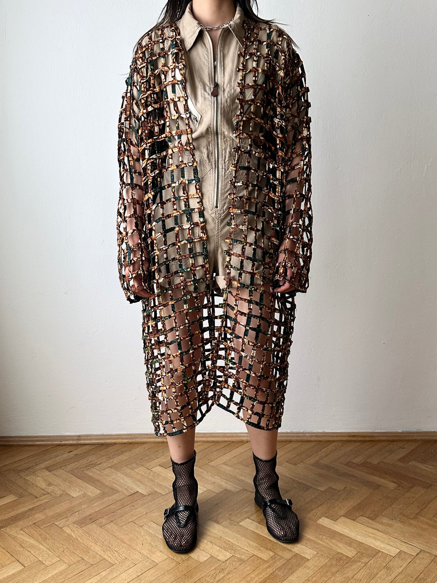 Super handmade batik mesh jacket