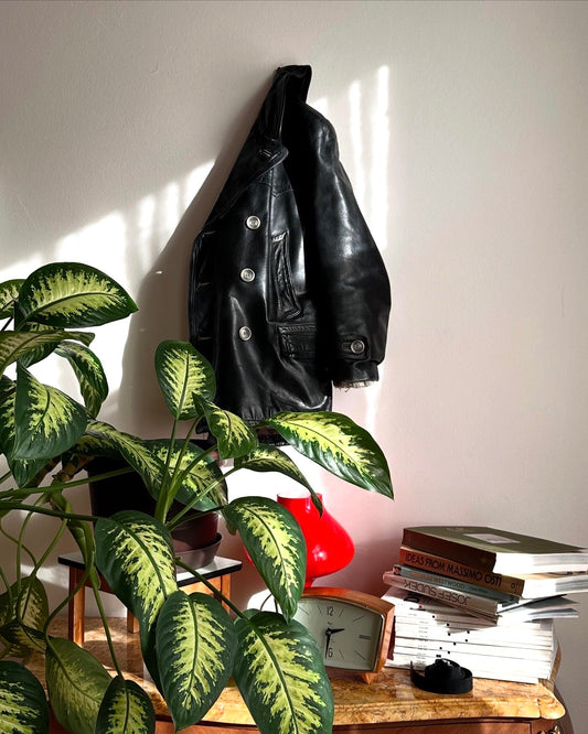 50's 1950's TOTO Praha Prague Vintage clothing store 古着屋 古着 50年代 Leather Jacket Sport Jacket スポジャケ レザージャケット レザー 革ジャン Black 黒 German Germany ドイツ ユーロ古着 ヨーロッパ古着 古着卸 ヴィンテージ プラハ