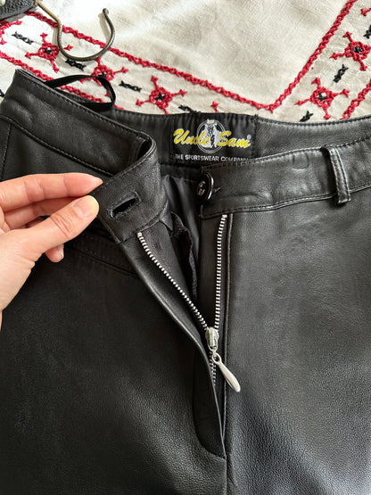 Uncle sam leather trouser W28