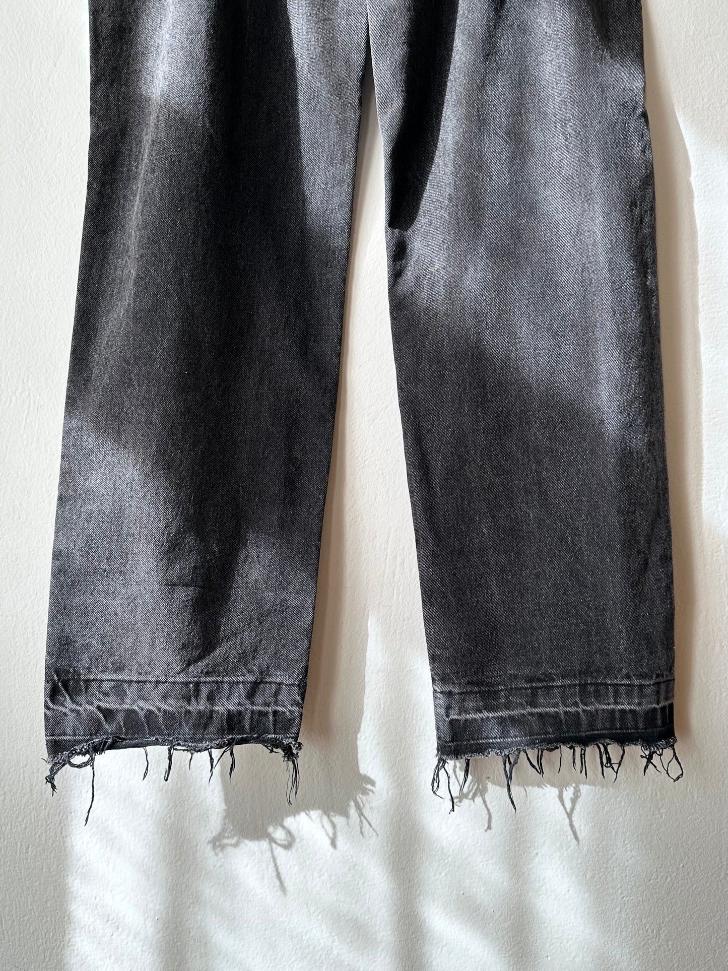 Thigh slash black denim W26