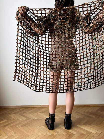 Super handmade batik mesh jacket