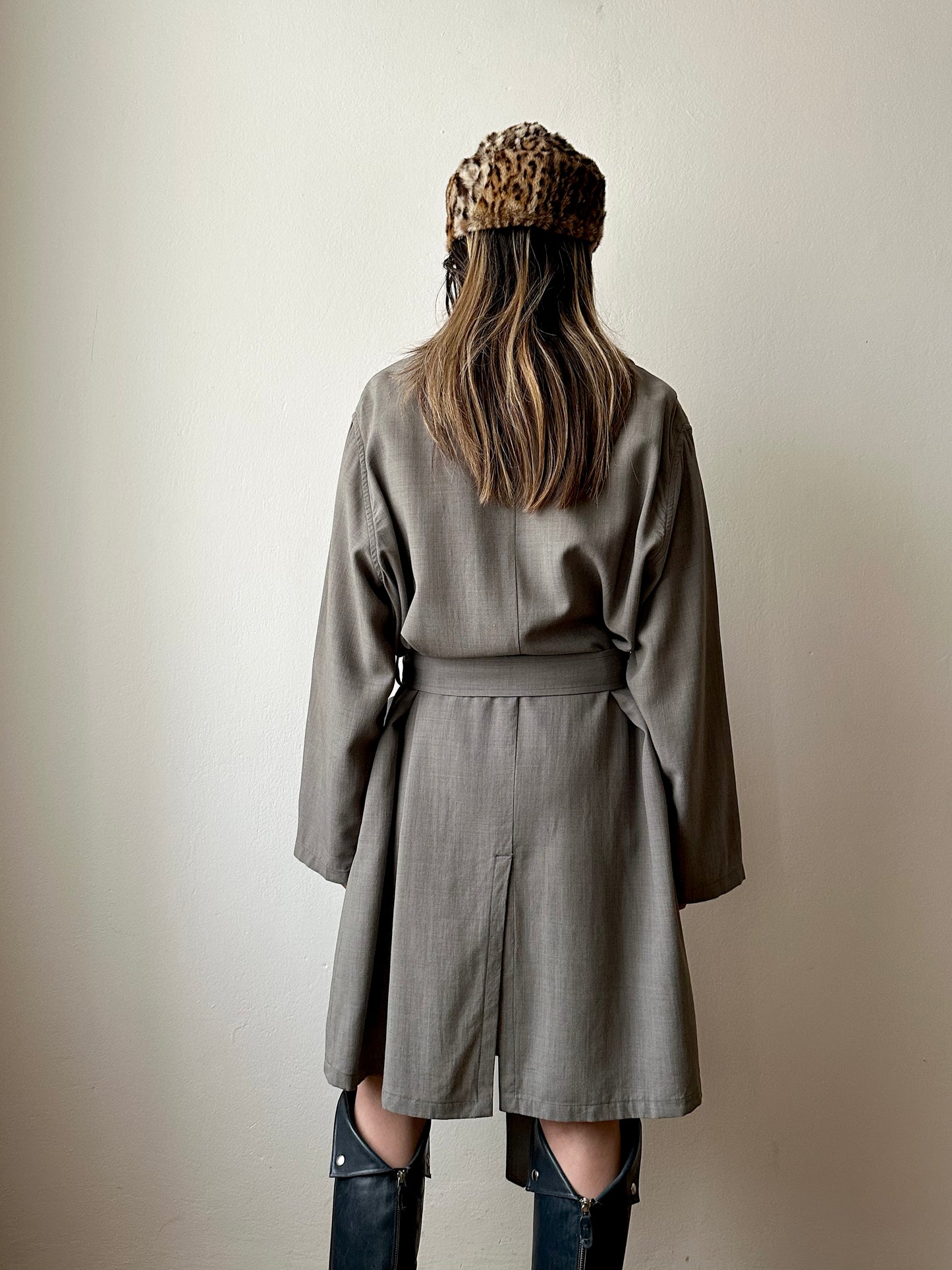 1991' Katharine Hamnett lana rayon trench jacket
