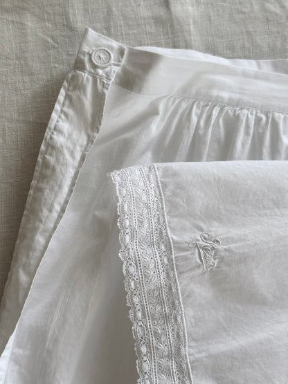 Antique cotton drawers