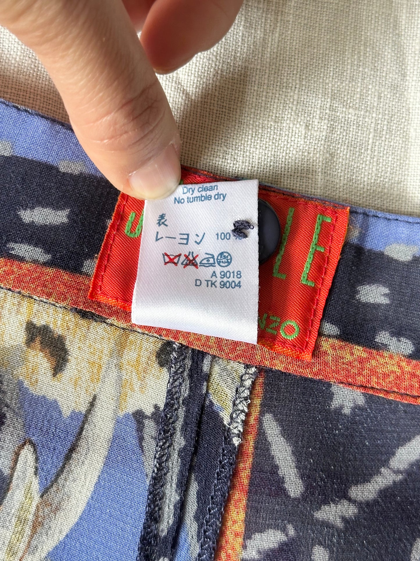 KENZO jungle rayon pants