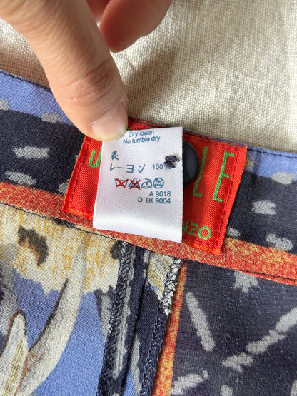 KENZO jungle rayon pants
