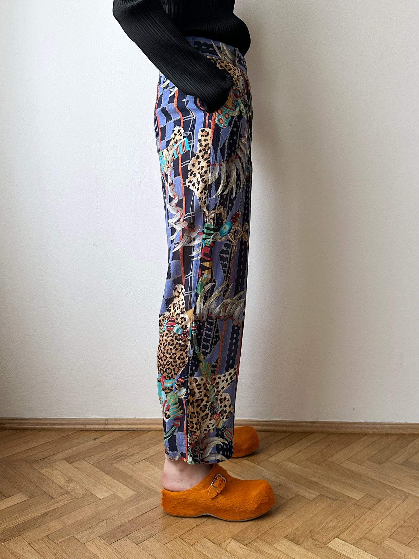KENZO jungle rayon pants