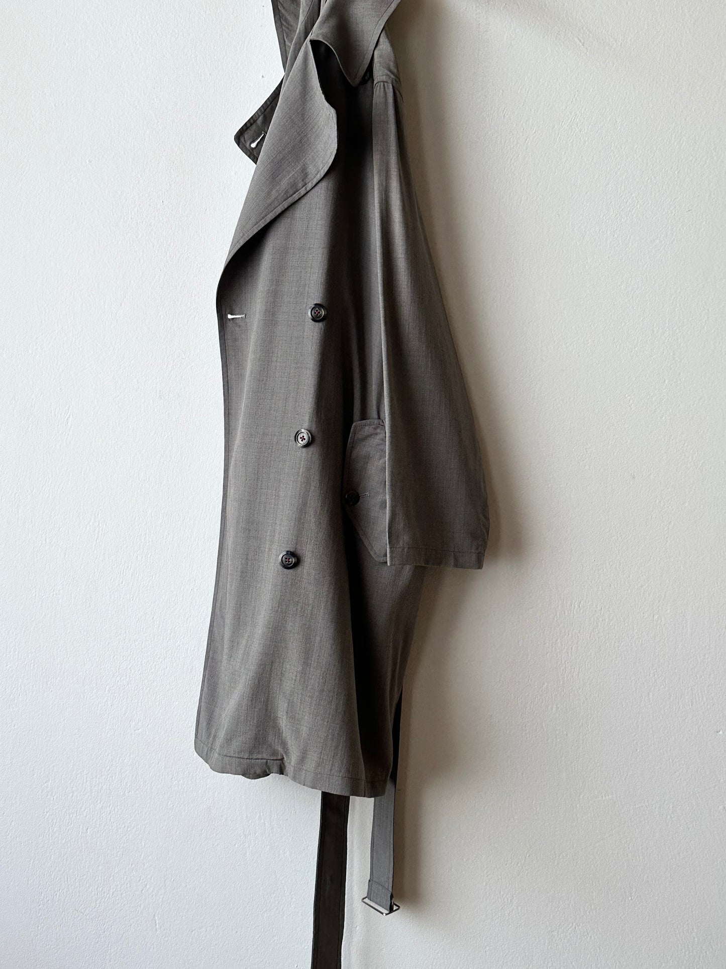 1991' Katharine Hamnett lana rayon trench jacket