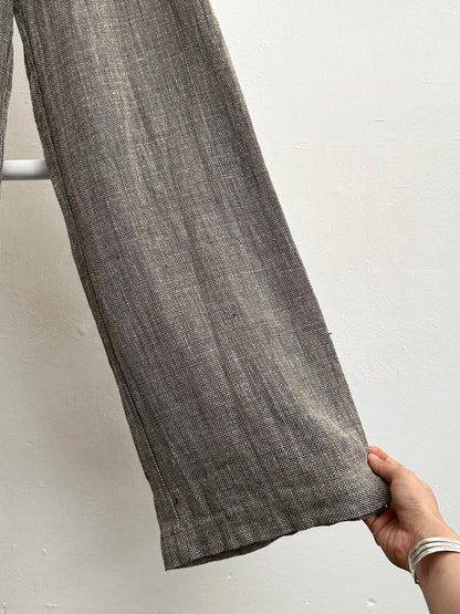 Linen viscose wide pants W29