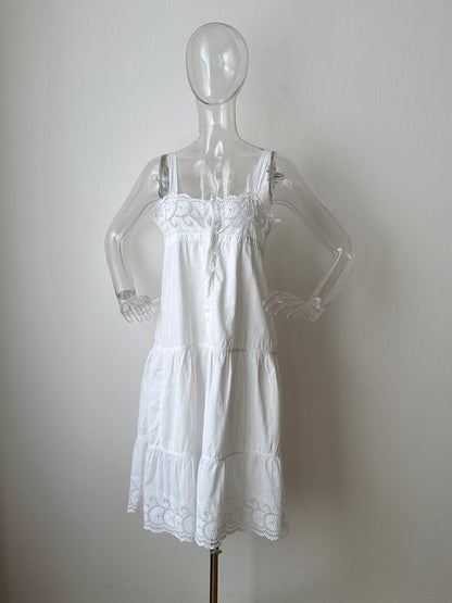 Antique cotton lace cami dress