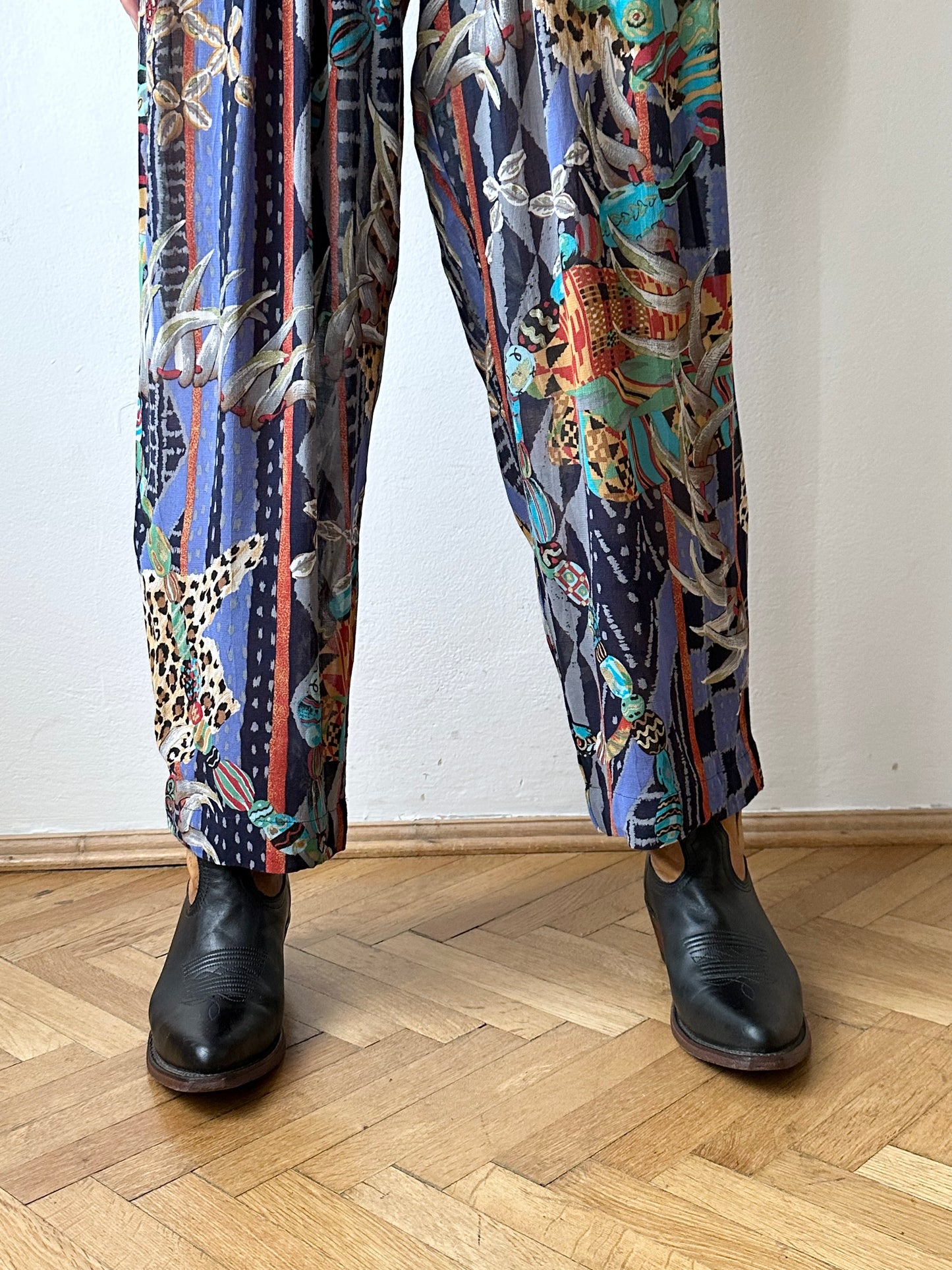 KENZO jungle rayon pants