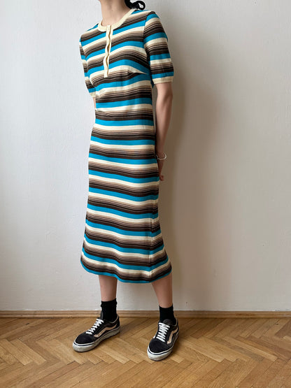 80s acryl knit dress