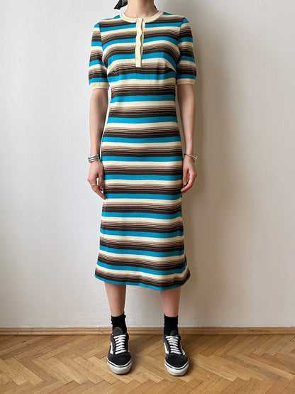 80s acryl knit dress