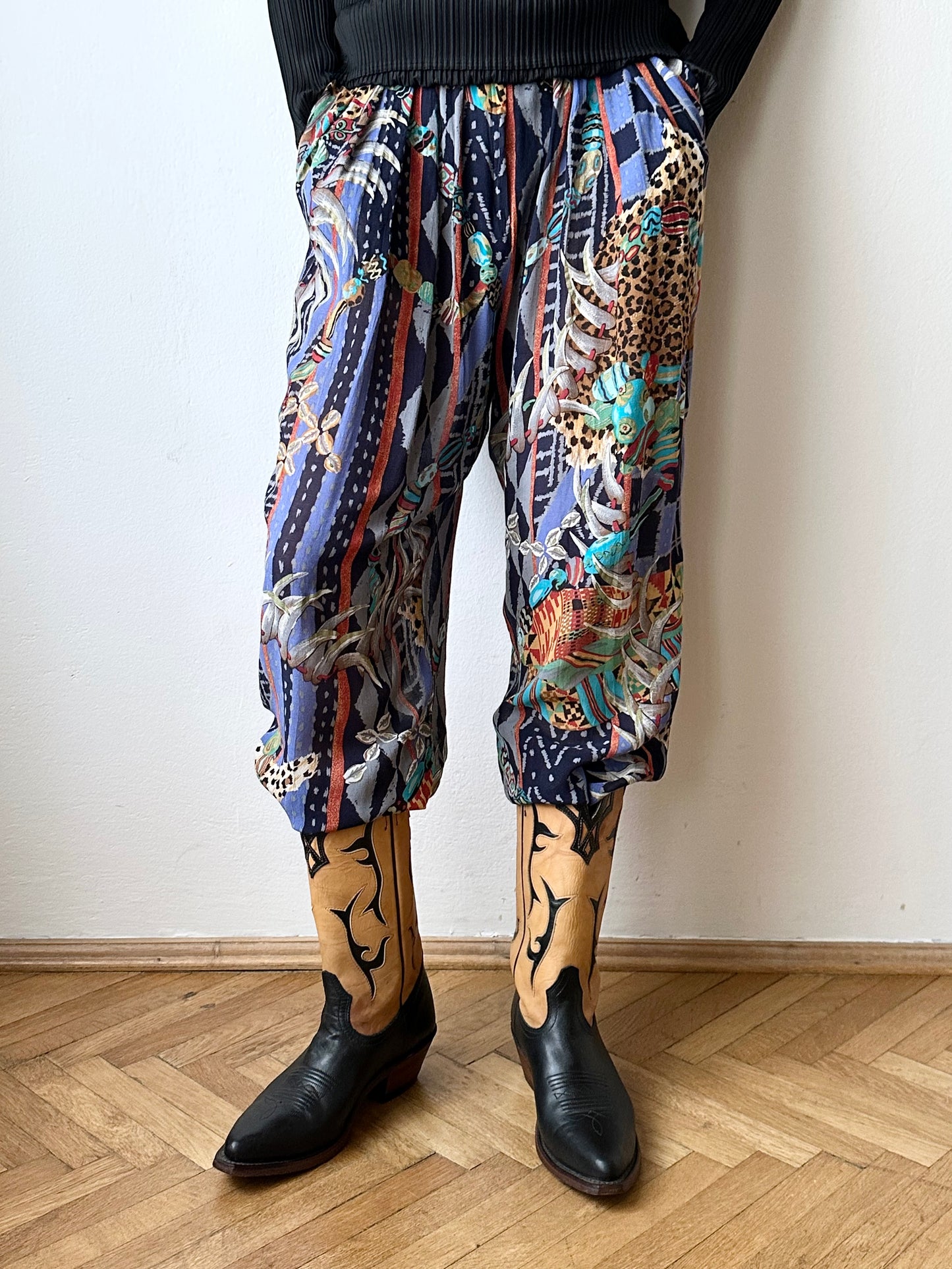 KENZO jungle rayon pants