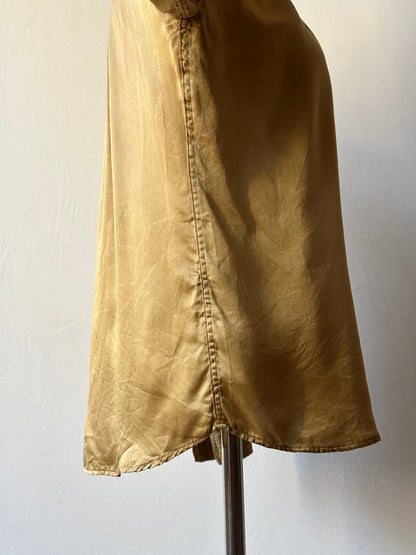 1980s Giorgio Armani champagne silk blouse