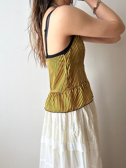 80s silk camisole made in France