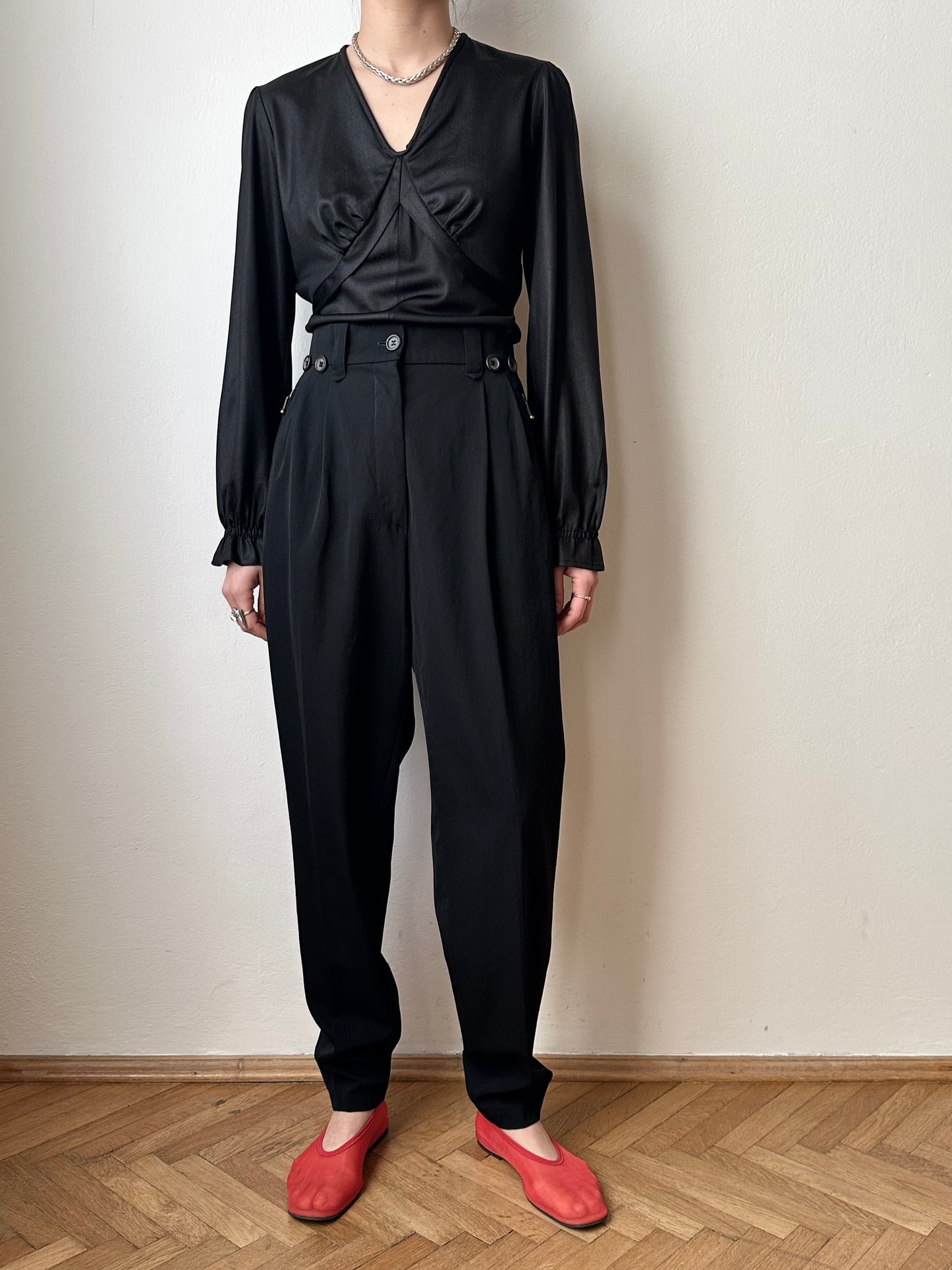 90s JIL SANDER+ wool trouser W26