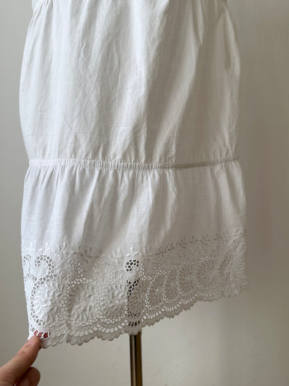 Antique cotton lace cami dress