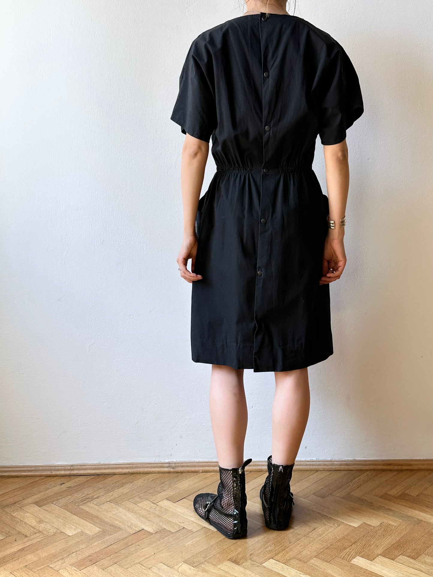 80s France black combinaison