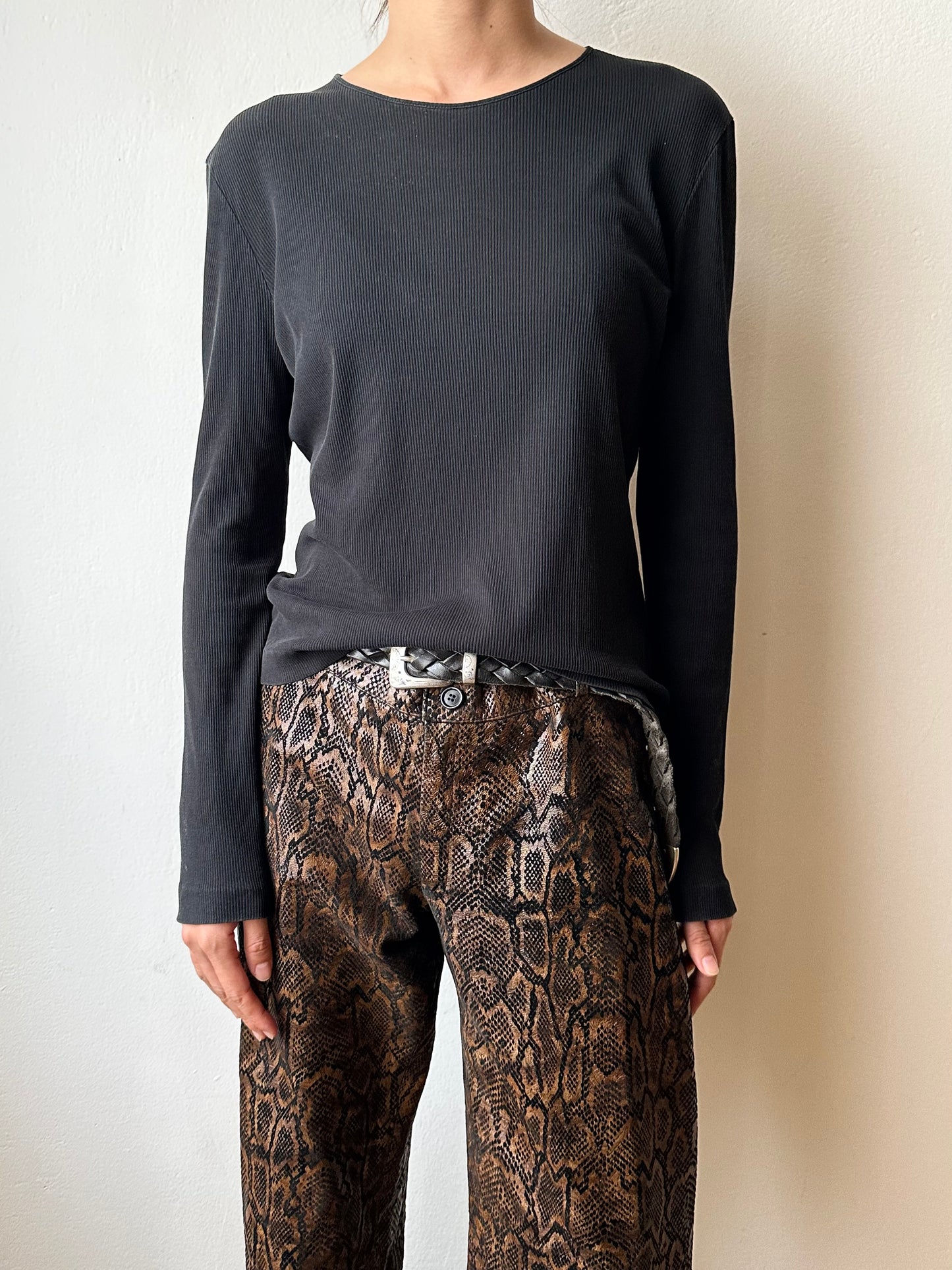 90s black tee pair - woman S/M