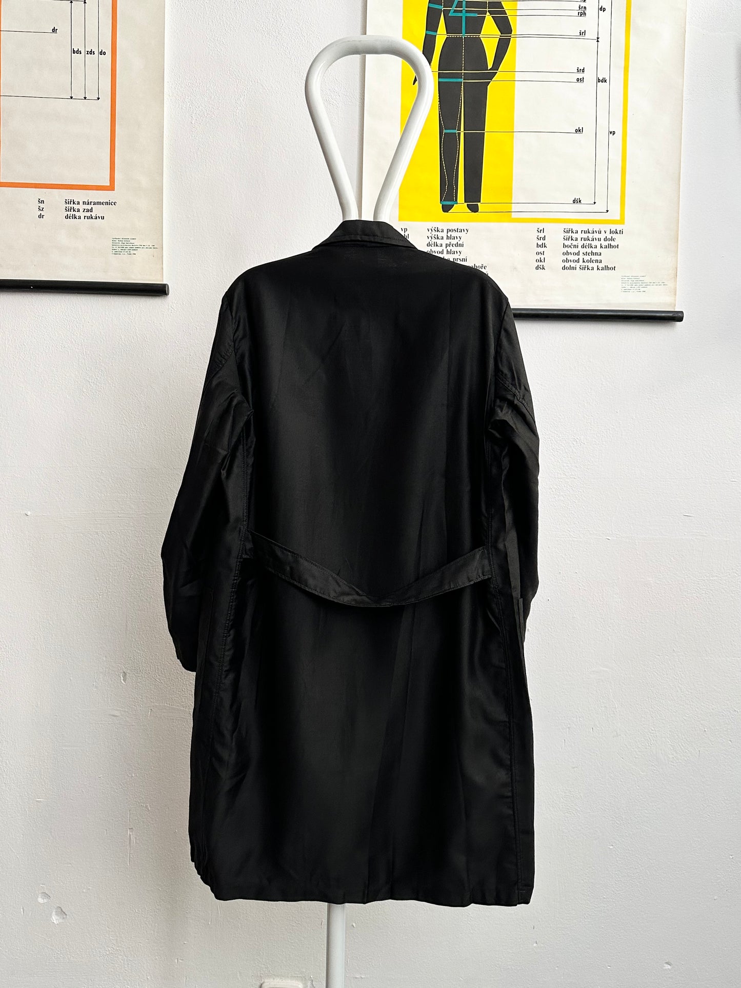 60s deadstock cotton satin work jacket