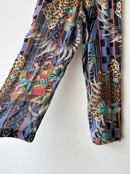 KENZO jungle rayon pants