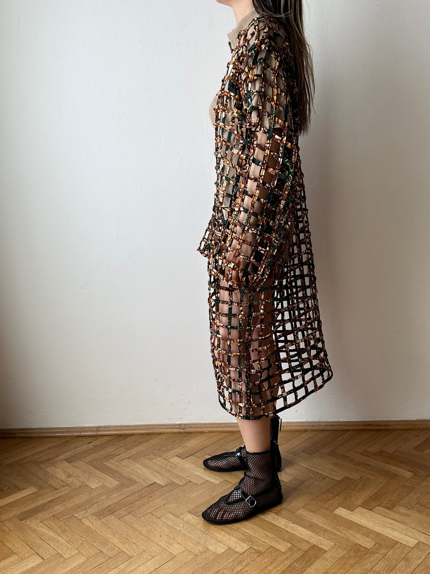 Super handmade batik mesh jacket